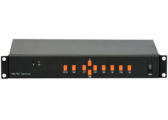 RS232 রিমোট কেস কী কন্ট্রোল সহ IR 3X3 LCD ভিডিও ওয়াল স্প্লিটার কন্ট্রোলার কিট